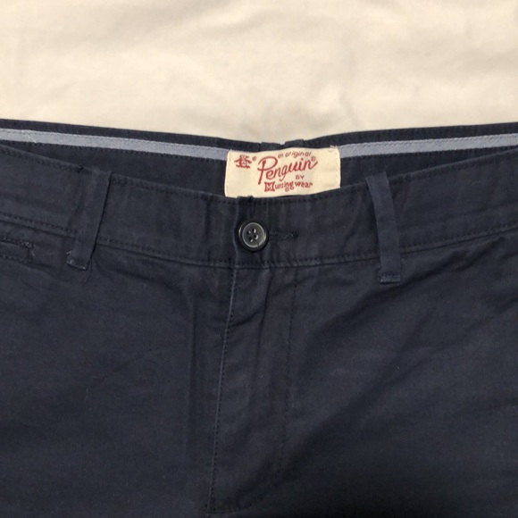 Penguin Men’s Navy Chino W31 L32 - Picture 3 of 6